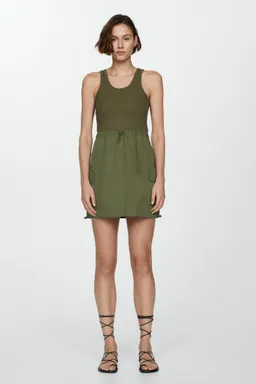 Vestido parachute combinado de Mango en Vestidos para argentina