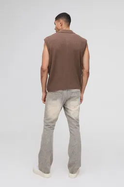 Chaleco tejido cuello camisero de Boohooman en Buzos y Sweaters para argentina