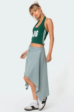 Falda midi asimétrica denim de Edikted en Faldas para argentina