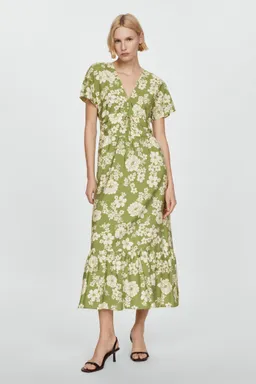 Vestido estampado con abertura de Mango en Vestidos para argentina