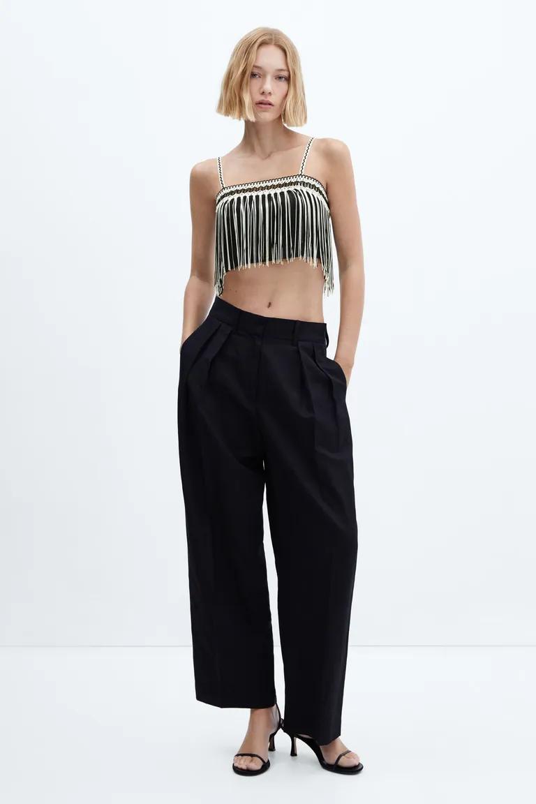 Top crop flecos de Mango en Tops para argentina