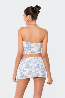 Top strapless estampado delft de Edikted en Tops para argentina
