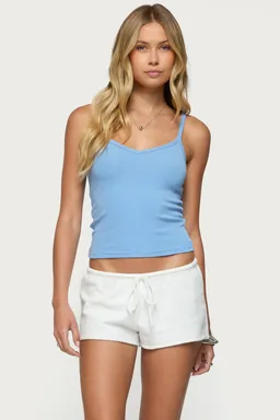 Musculosa acanalada escote aspyn de Edikted en Tops para argentina