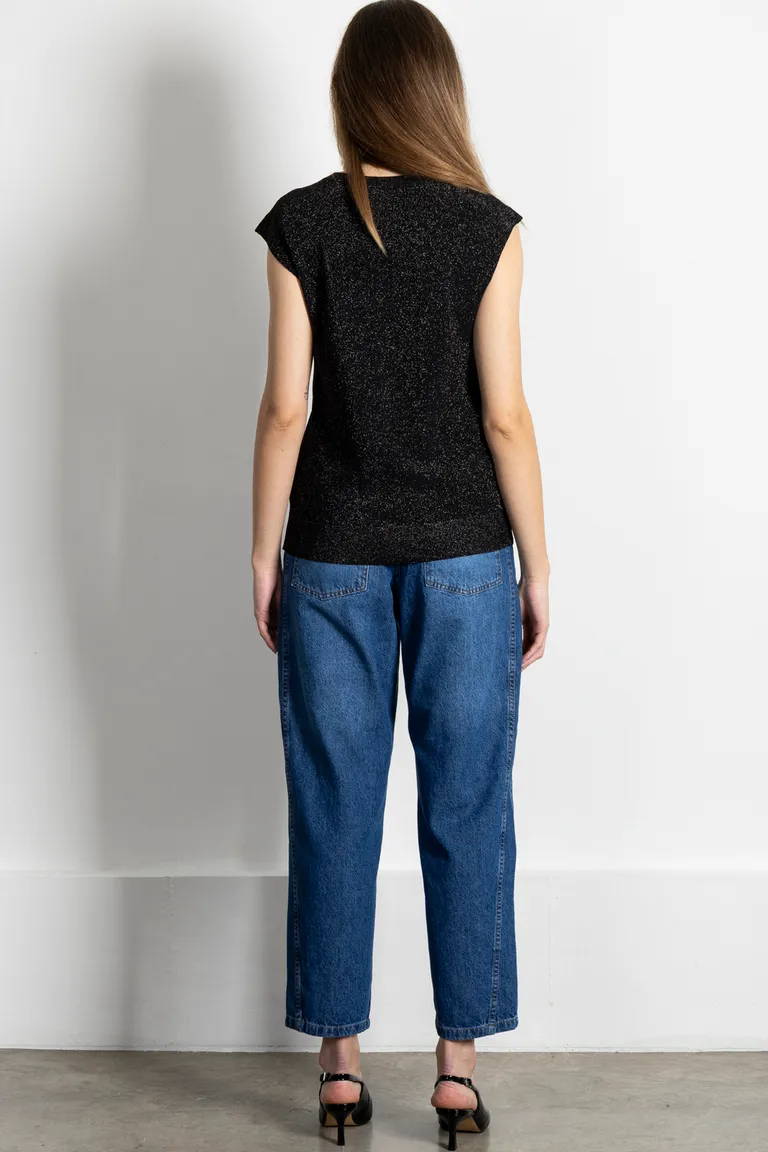 Musculosa de cuello redondo con detalles brillantes para mujer de Kill en Buzos y Sweaters para argentina