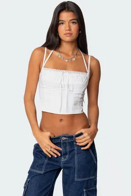Top con cordones salome de Edikted en Tops para argentina