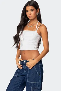 Top con cordones salome de Edikted en Tops para argentina