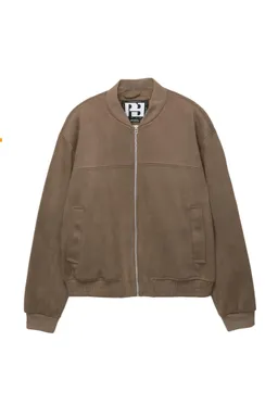 Campera bomber gamuza sintética de Pull&Bear en Abrigos y Camperas para argentina