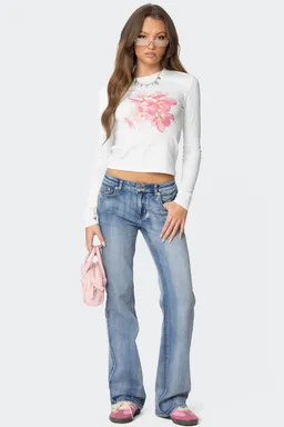Remera manga larga blossom de Edikted en Remeras para argentina