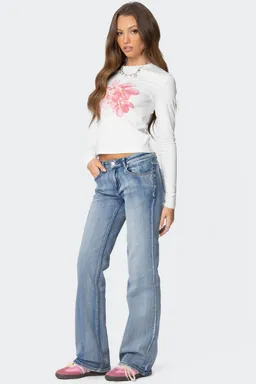 Remera manga larga blossom de Edikted en Remeras para argentina