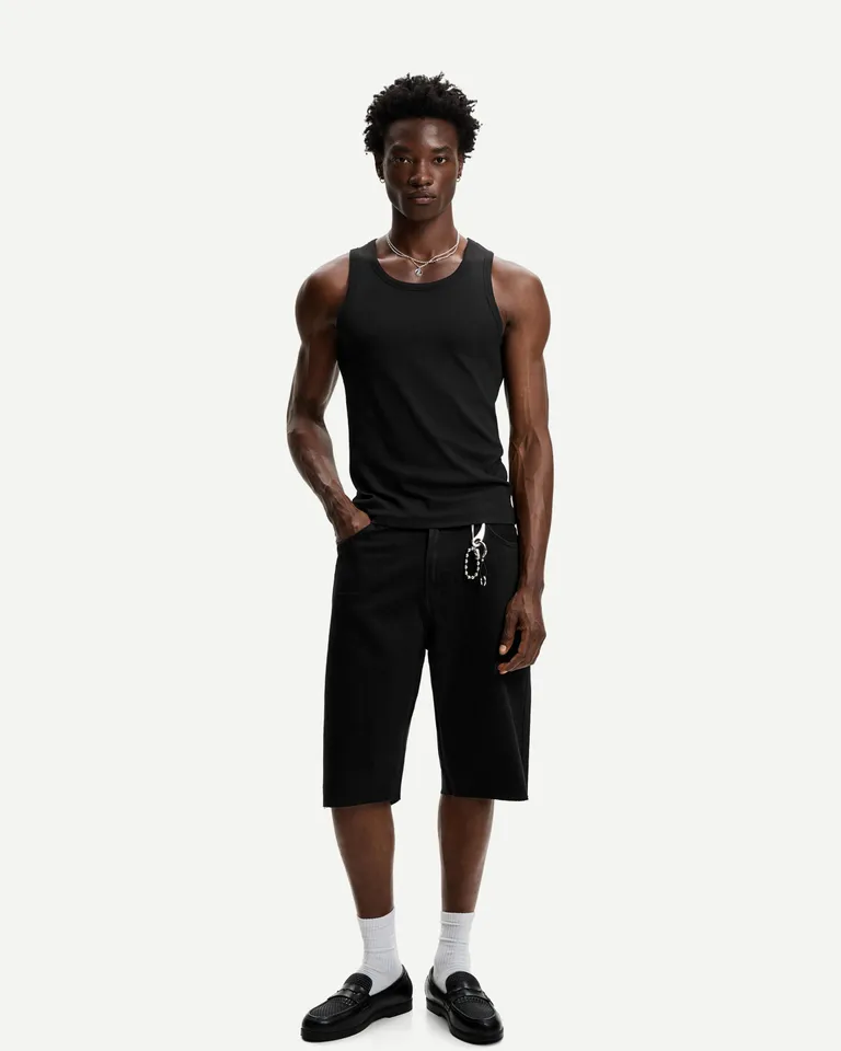 Bermuda denim corte amplio de Bershka en Bermudas y Shorts para argentina