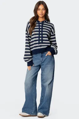 Sweater tejido con capucha de Edikted en Buzos y Sweaters para argentina