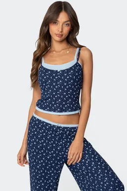 Musculosa capas estampado floral de Edikted en Tops para argentina
