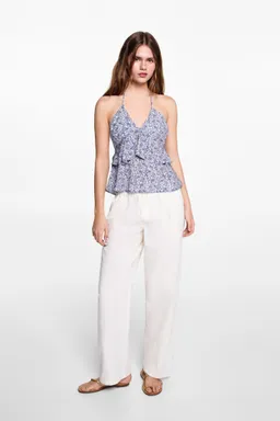 Top estampado con volantes de Mango Teen en Tops para argentina
