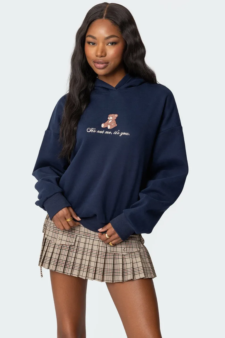 Buzo con capucha teddy bear de Edikted en Buzos y Sweaters para argentina