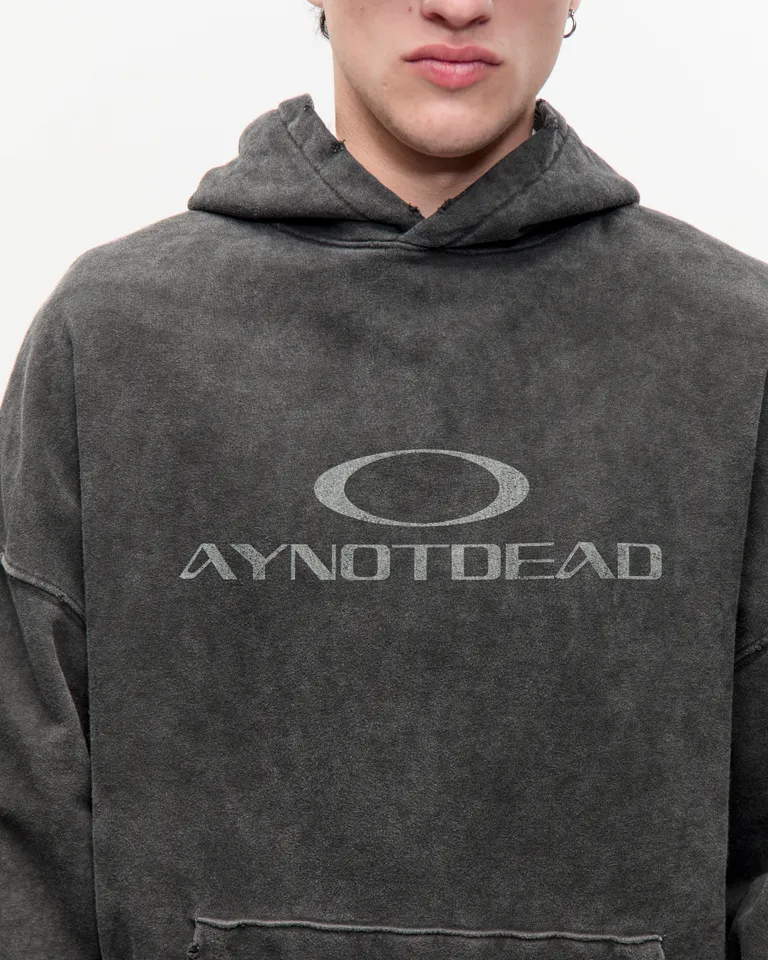 Buzo con capucha y bolsillo canguro en estilo oversized y acabado gastado de Ay Not Dead en Buzos y Sweaters para argentina