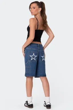 Bermudas denim stargirl de Edikted en Shorts para argentina
