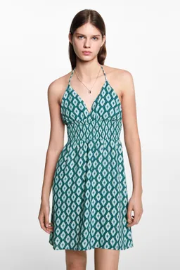 Vestido estampado fruncido de Mango Teen en Vestidos para argentina