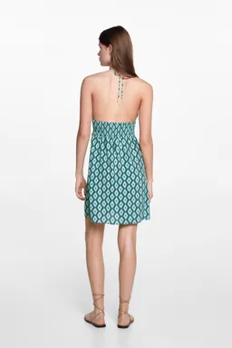 Vestido estampado fruncido de Mango Teen en Vestidos para argentina