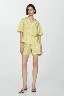 Camisa manga corta estampada de Mango en Camisas para argentina