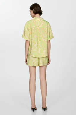 Camisa manga corta estampada de Mango en Camisas para argentina