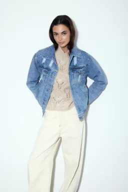 Chaqueta denim con strass zaira de Audaz en Chaquetas para argentina