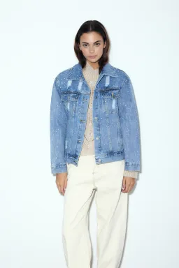 Chaqueta denim con strass zaira de Audaz en Chaquetas para argentina