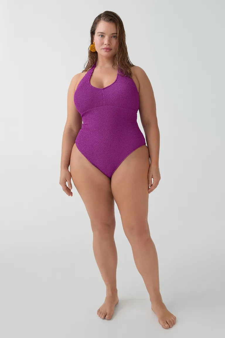 Traje baño halter texturado de Mango en Swimwear y Beachwear para argentina