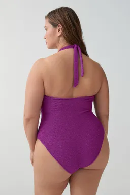 Traje baño halter texturado de Mango en Swimwear y Beachwear para argentina