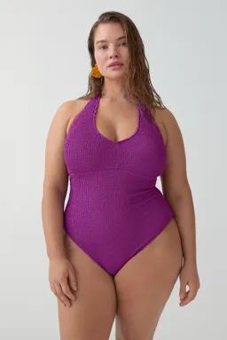 Traje baño halter texturado de Mango en Swimwear y Beachwear para argentina