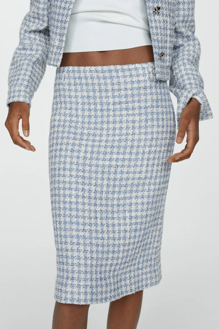 Falda midi tweed de Mango en Faldas para argentina