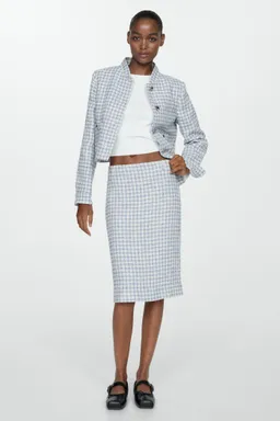 Falda midi tweed de Mango en Faldas para argentina