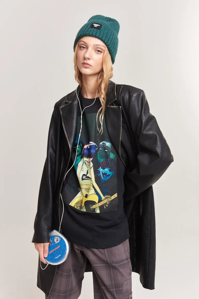 Remera oversize con estampado gráfico de licencia Gorillaz de 47 Street en Remeras para argentina
