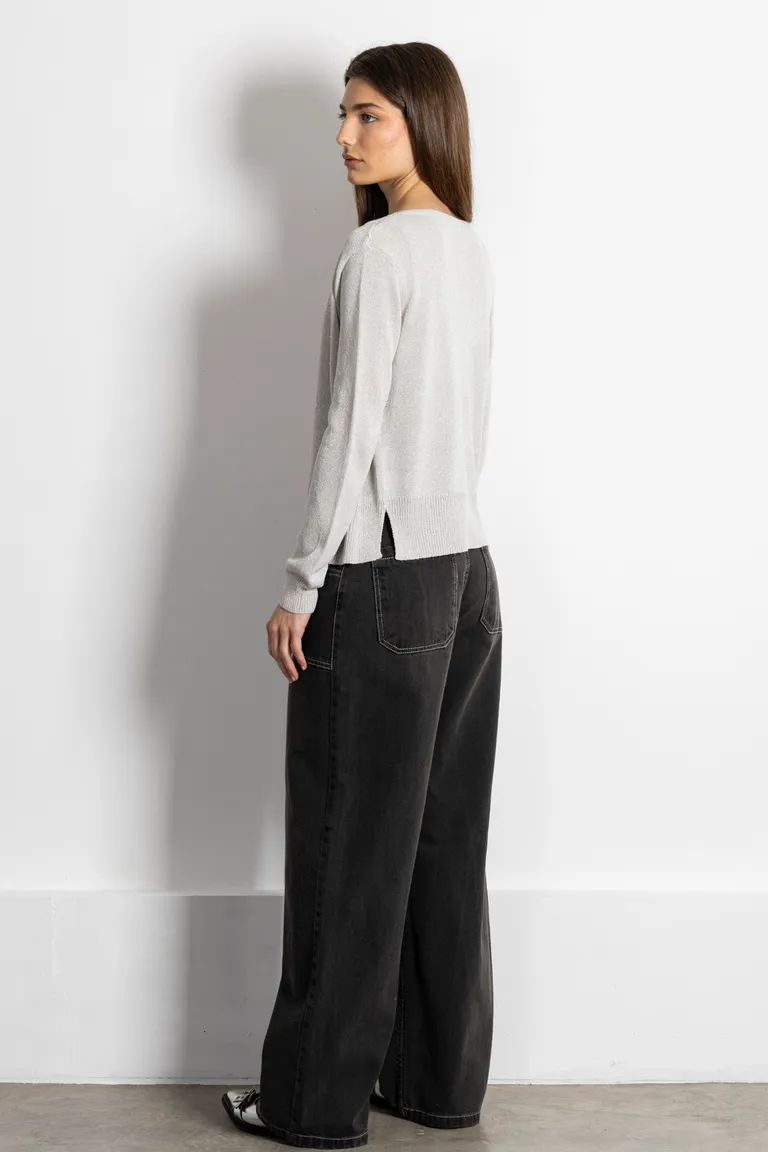 Cardigan de punto de cuello en V con botones frontales para mujer de Kill en Buzos y Sweaters para argentina