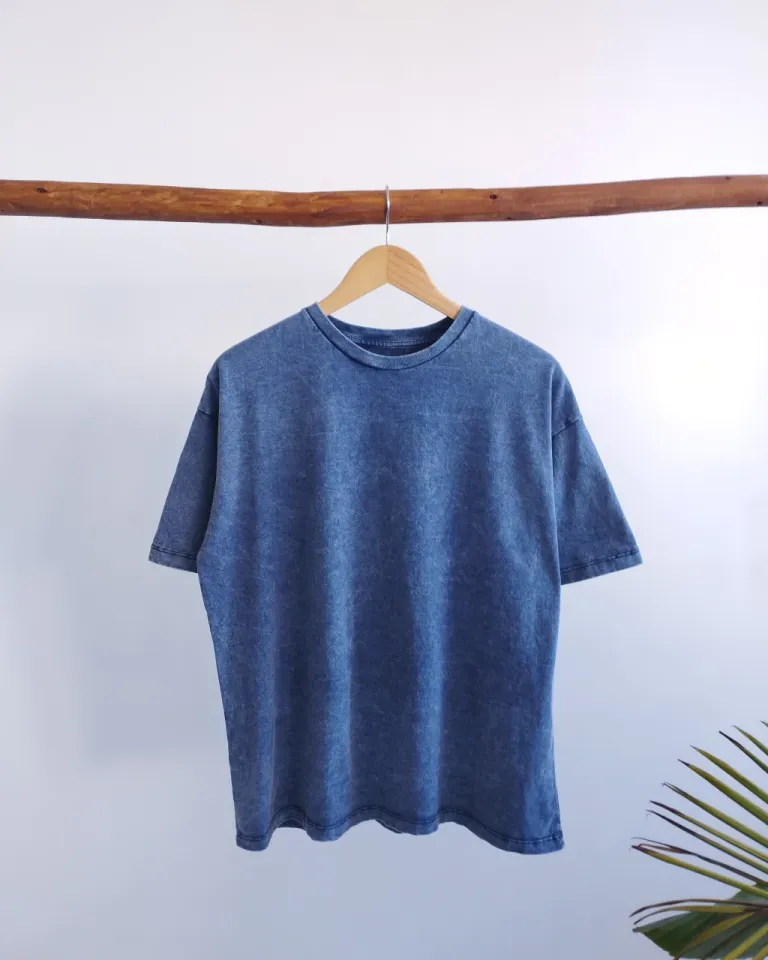 Remera oversize de estilo relajado en tono azul para mujer de Lemmon en Remeras para argentina