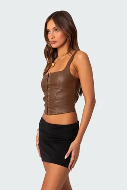 Corset simone cuero sintético de Edikted en Tops para argentina