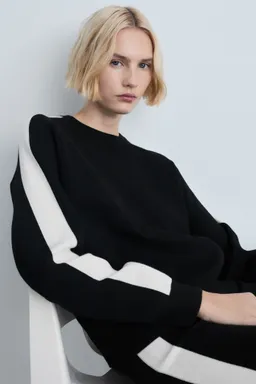 Sweater punto raya contraste de Mango en Buzos y Sweaters para argentina