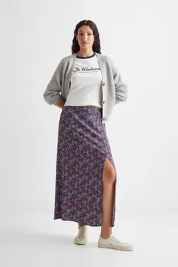 Falda estampada con abertura de Mango Teen en Faldas para argentina