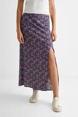 Falda estampada con abertura de Mango Teen en Faldas para argentina
