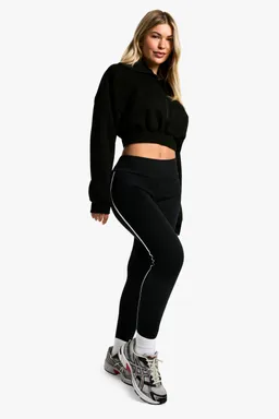 Legging tiro alto lateral rayas de Boohoo en Pantalones para argentina