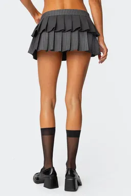 Mini skort rayas plisado doble de Edikted en Faldas para argentina
