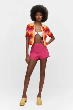 Shorts rectos tiro alto de Mango en Shorts para argentina
