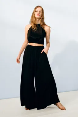 Pantalón palazzo fluido de Mango Teen en Pantalones para argentina