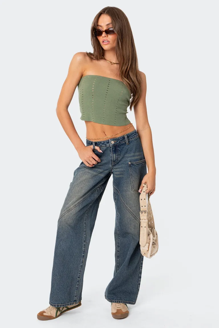 Jeans serena tiro bajo de Edikted en Pantalones para argentina