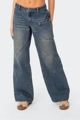 Jeans serena tiro bajo de Edikted en Pantalones para argentina