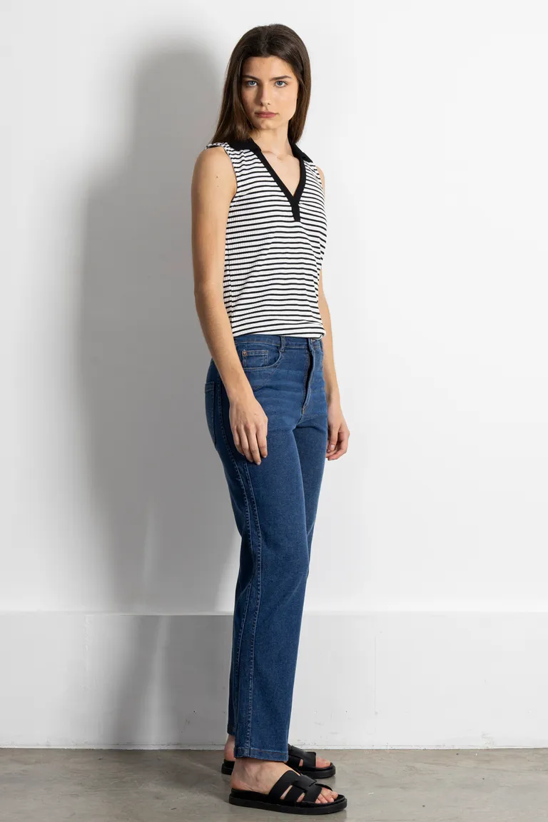 Pantalones jeans de corte recto para mujer, diseño versátil y cómodo de Kill en Pantalones para argentina
