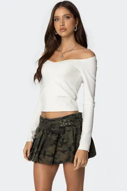Nattie top hombros descubiertos cuello de Edikted en Tops para argentina