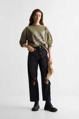 Jeans rectos rotos de Mango Teen en Pantalones para argentina