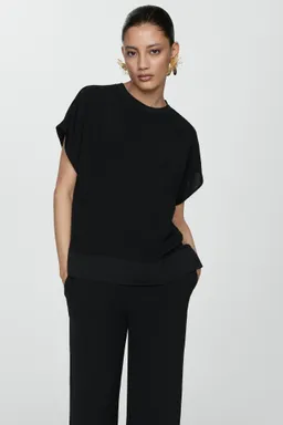 Pantalón fluido wideleg de Mango en Pantalones para argentina