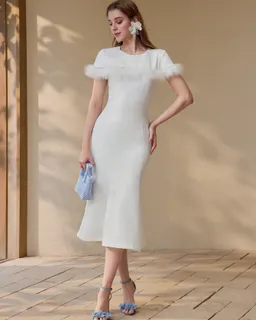 Vestido slip ribete contraste de Motf en Vestidos para argentina