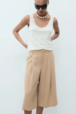 Bermudas lyocell con pinzas de Mango en Pantalones para argentina